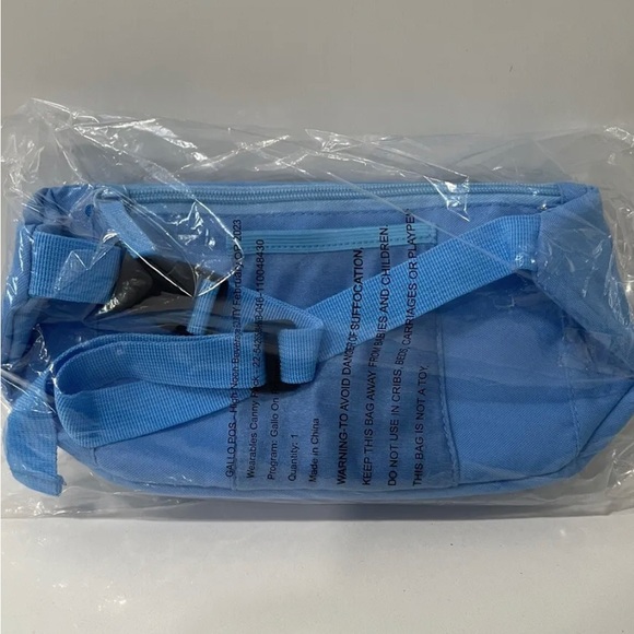-HIGH NOON SELTZER BLUE ADJUSTABLE FANNY PACK BAG WITH ZIPPER POCKETS BRA… - Picture 2 of 3